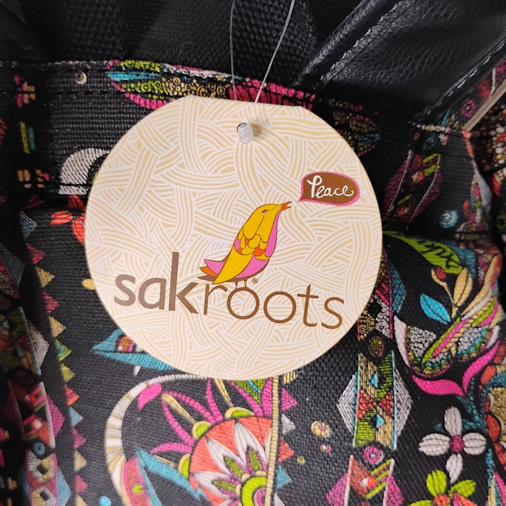 Sakroots Multi-Color Flower and Owl Print Back Pack & Makeup Bag New With Tags - Picture 5 of 10